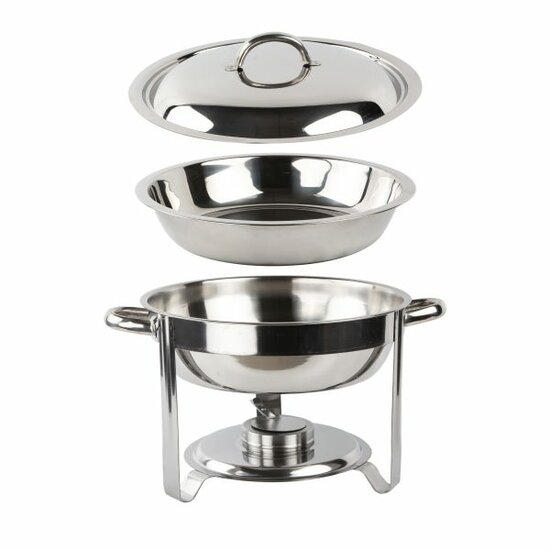 Chafing Dish rond 4.5L per 4