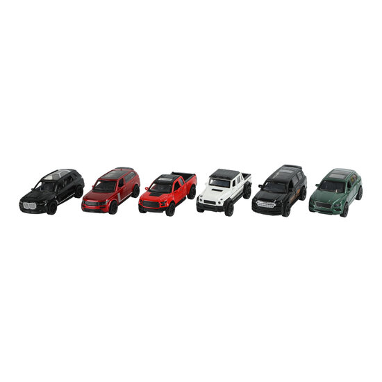 CITY SUV 1:36 Pull Back Functie 6 Assorti