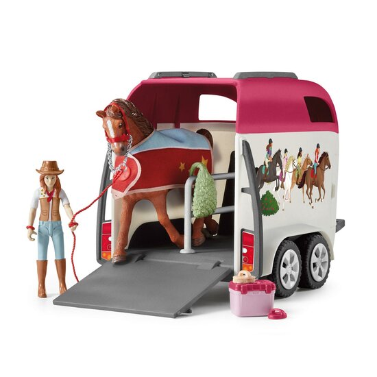 schleich HORSE CLUB Avontuur met Auto en Paardentrailer 42535