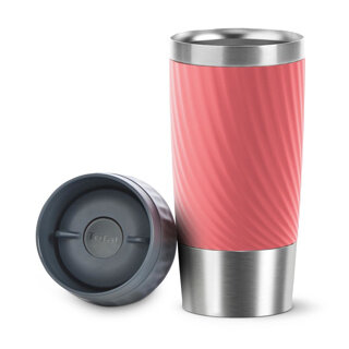 Tefal isoleerbeker Travel Mug EasyTwist koraalrood 