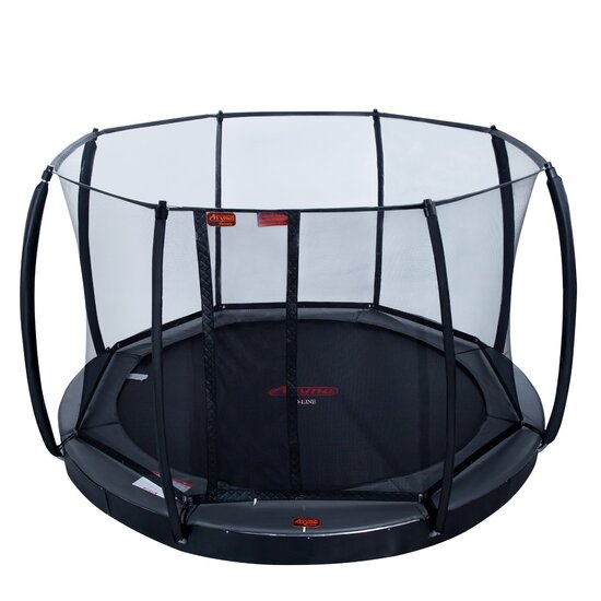 Avyna Trampoline FlatLevel &Oslash;365 met veiligheidsnet | Grijs