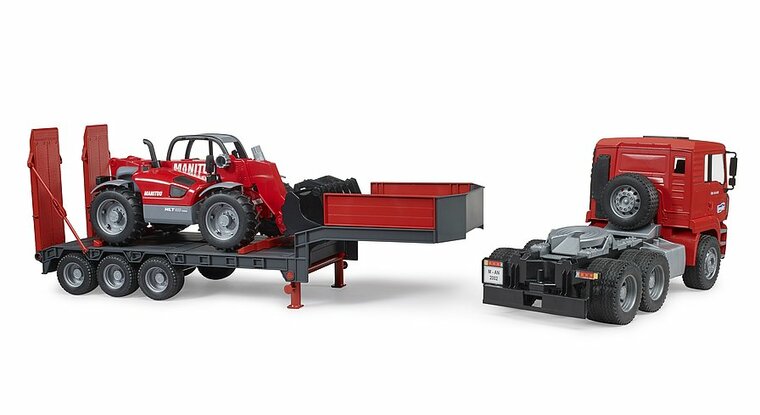 Bruder MAN TGA dieplader met Manitou MLT633