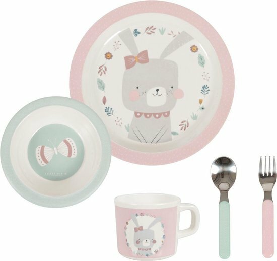 Little Dutch Melamine Set Roze 5 dlg