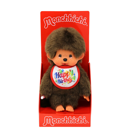 Monchhichi Jongen Happy Birthday (20cm)