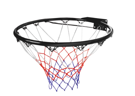 Basketbalring ZWART 16mm hol Dia 46cm