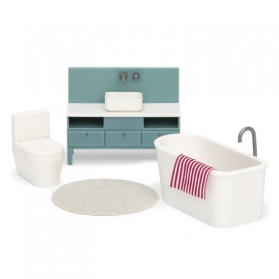 Lundby Poppenhuis Basic Badkamerset Wit