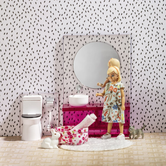 Lundby Poppenhuis Set - Badkamer Met Toilet