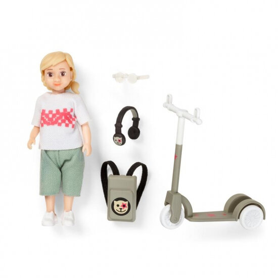 Lundby Set - Speelfiguur Kind Met Kickbike