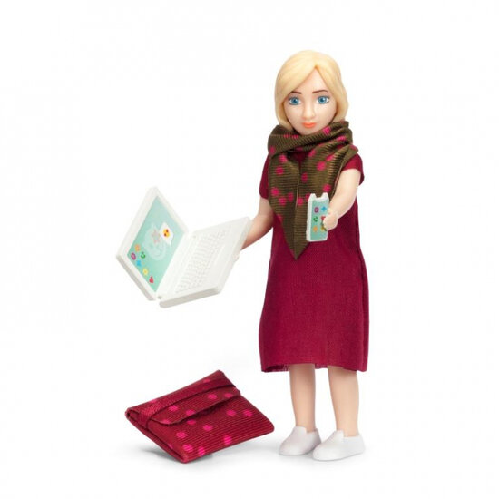 Lundby Set - Speelfiguur Vrouw Met Laptop