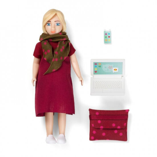 Lundby Set - Speelfiguur Vrouw Met Laptop