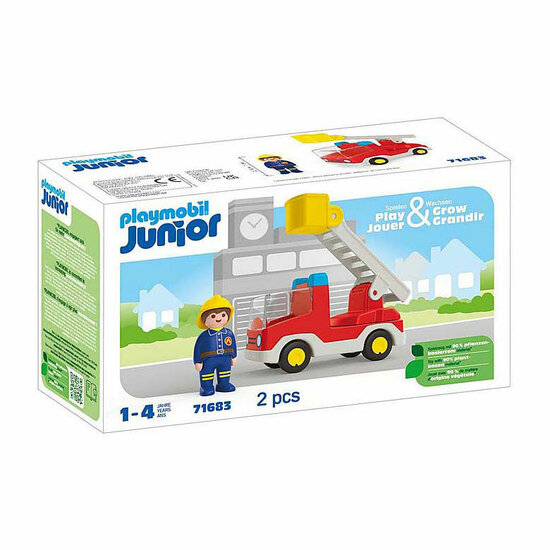 Playmobil Junior Brandweerwagen met Ladder - 71683