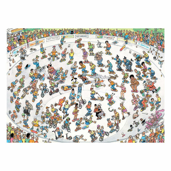 Jan van Haasteren Legpuzzel - Skateboarden in de Bowl, 2000st.