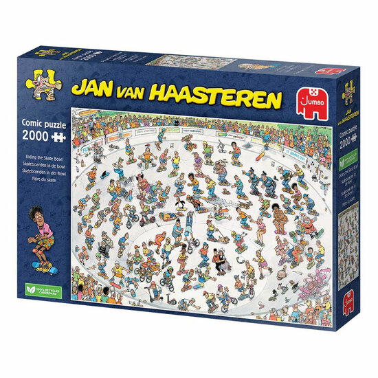 Jan van Haasteren Legpuzzel - Skateboarden in de Bowl, 2000st.