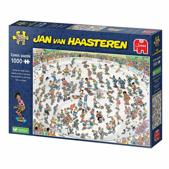 Jan van Haasteren Legpuzzel - Skateboarden in de Bowl, 1000st.