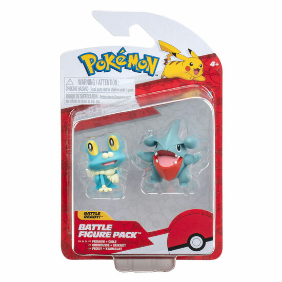 Pok&eacute;mon Battle Figuren - Gible &amp; Froakie, 2st.