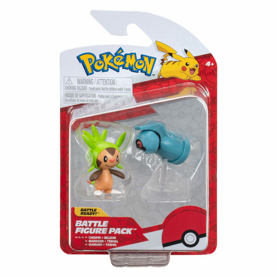 Pok&eacute;mon Battle Figuren - Chespin &amp; Beldum, 2st.