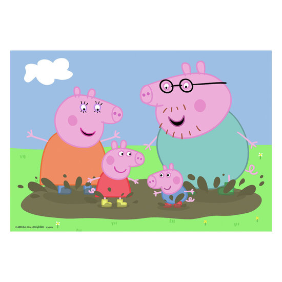 Legpuzzel Gelukkige Familie Peppa Pig, 2x24st.