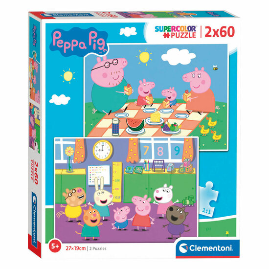 Clementoni Puzzel Peppa Pig, 2x60st.