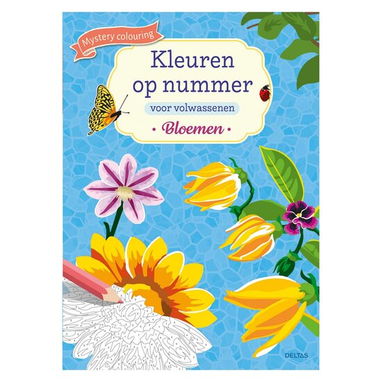 Kleuren op nummer voor volwassenen - Bloemen