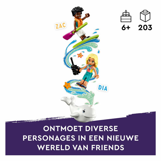 LEGO Friends 41752 Reddingsvliegtuig op Zee