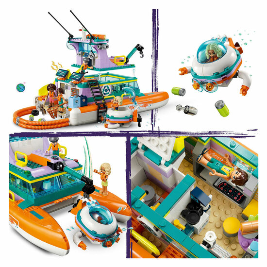 LEGO Friends 41734 Reddingsboot op Zee