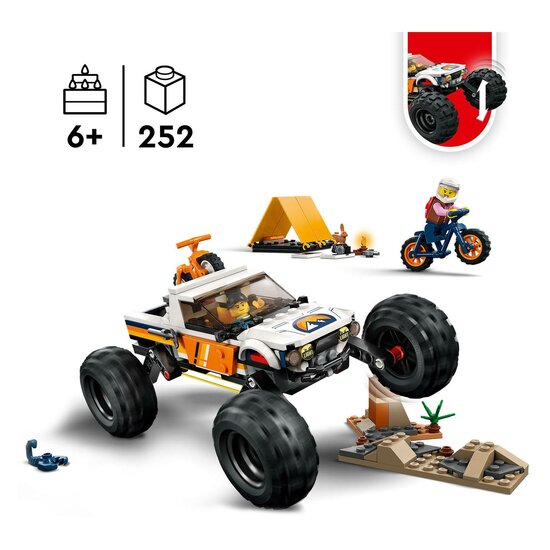 LEGO City 60387 4x4 Terreinwagen Avonturen