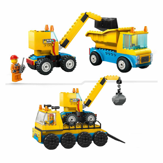 LEGO City 60391 Kiepwagen, Bouwtruck&nbsp;en Sloopkraan