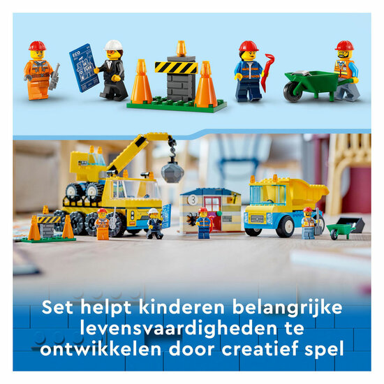 LEGO City 60391 Kiepwagen, Bouwtruck&nbsp;en Sloopkraan