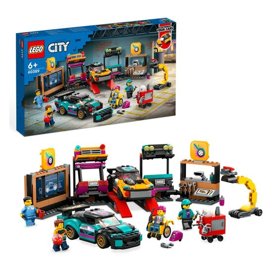 LEGO City 60389 Garage voor Aanpasbare Auto&#039;s