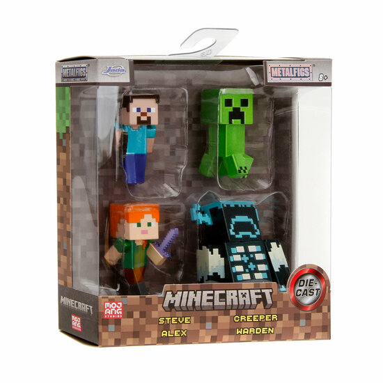 Jada Metalfigs Die-Cast Minecraft Figuren Wave 9, 4st.