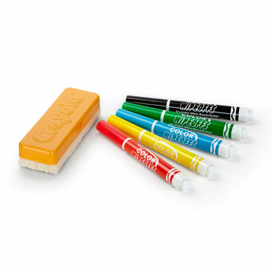 Crayola Dry Wipeoffs Stiften met Wisser, 5st.