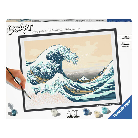 CreArt Schilderen op Nummer - Hoksusai: The Great Wave