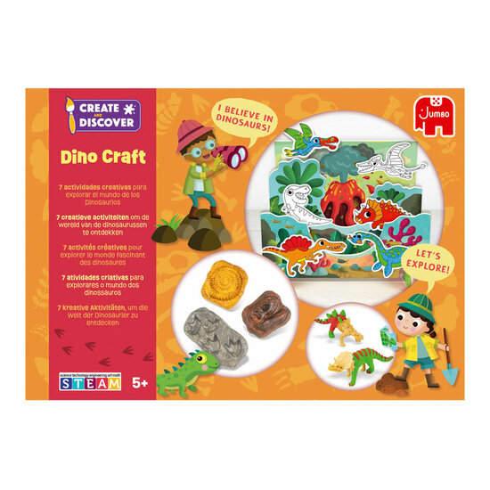 Jumbo Create &amp; Discover Dino Craft Knutselset