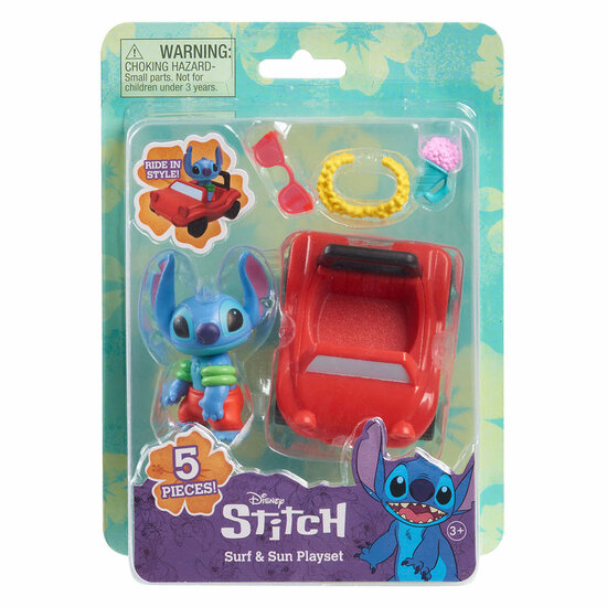 Stitch Surf en Sun Speelset, 5dlg.