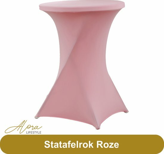 Statafelrok roze 80 cm