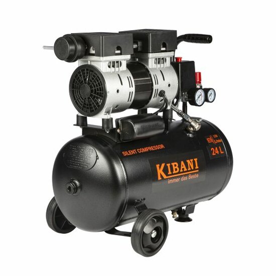 Kibani stille compressor 24 Liter