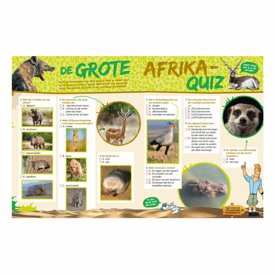 Wild van Freek Op Reis door Afrika Boek