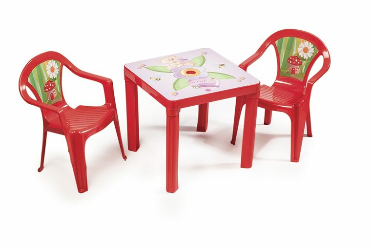 Kindertafel rood