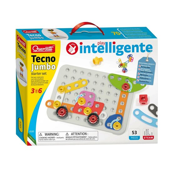 Quercetti Tecno Jumbo Starter Set, 52dlg