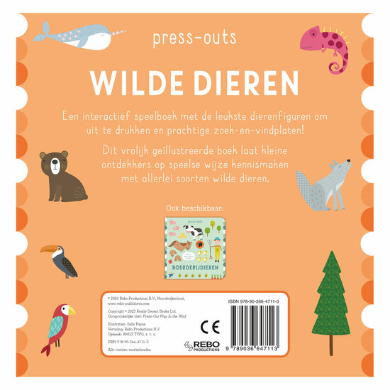 Kartonboek Press-Outs - Wilde Dieren