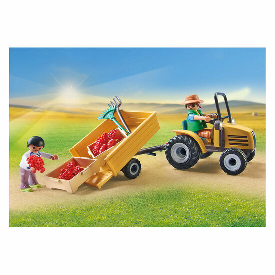 Playmobil My Life Tractor met Aanhanger en Watertank - 71442