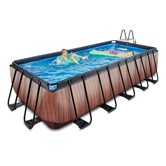 Zwembad Exit Frame Pool 5.4X2.5X1.22M (12V Zandfilter)Timber Style