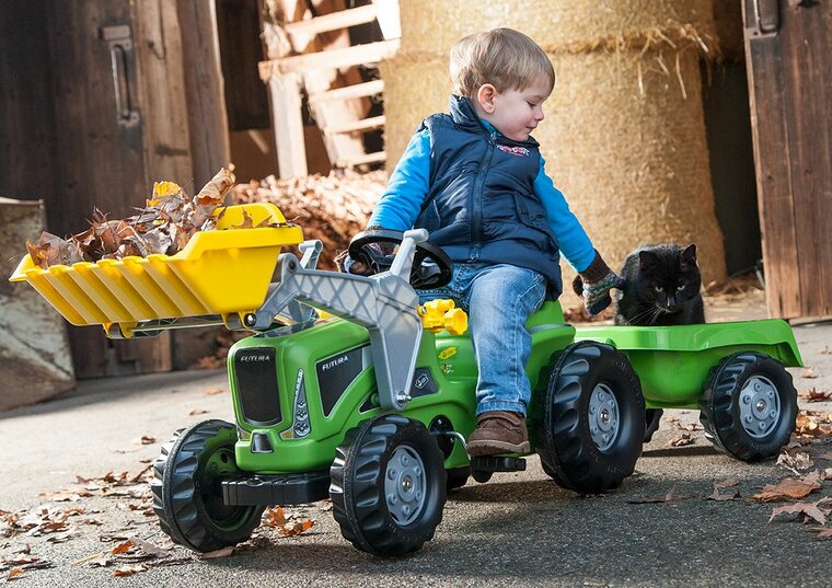 Rolly Toys Kiddy Futura - Tractor - Groen met voorlader