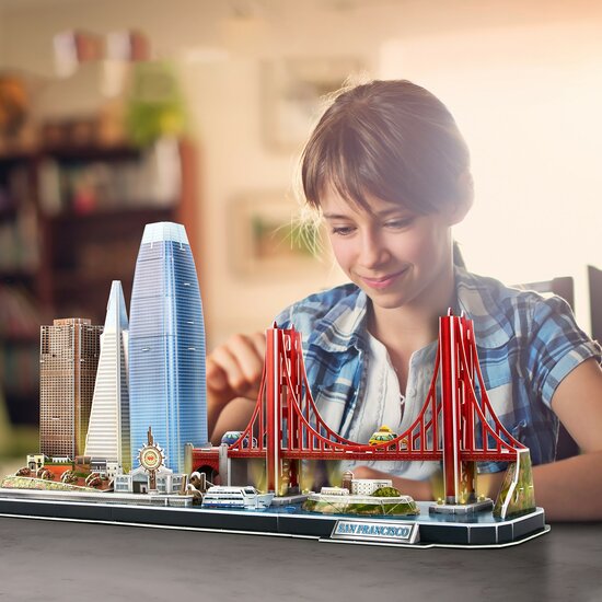 3d Puzzel City Line San Francisco LED