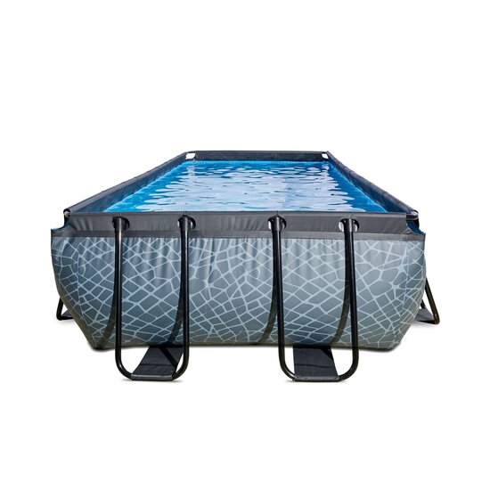 Zwembad Exit Frame Pool 4X2X1M (12V Zandfilter) Stone Grey