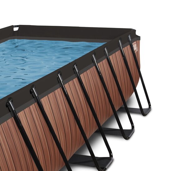 Zwembad Exit Frame Pool 4X2X1M (12V Zandfilter) Timber Style