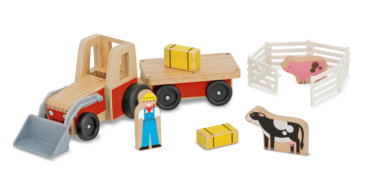 Melissa &amp; Doug  Houten Speelset Boerderij (8-Delig)