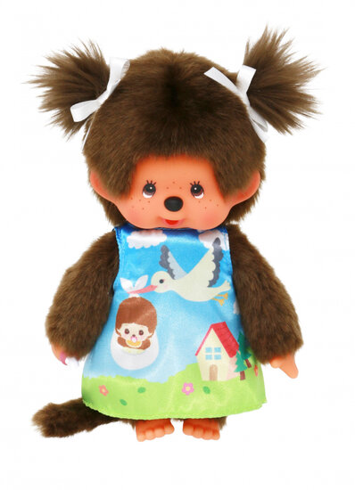 Monchhichi Meisje Ooievaar (20cm)