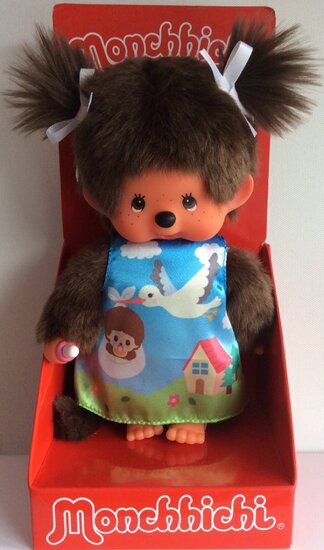 Monchhichi Meisje Ooievaar (20cm)