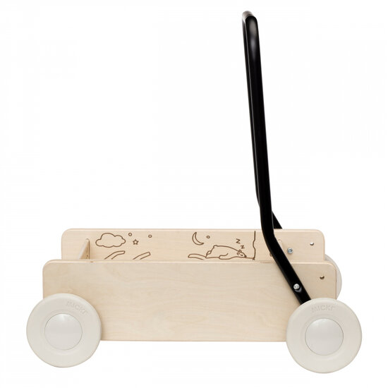 Micki Premium houten loopwagen (blank)